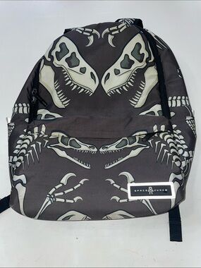 Space Junk skeleton dinosaurs book bag